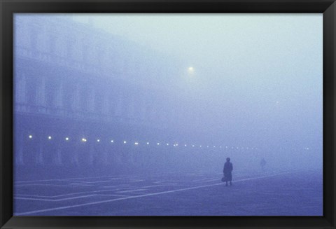 Framed Foggy Venice Italy Print