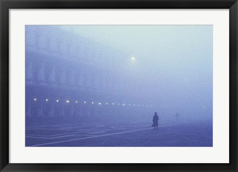 Framed Foggy Venice Italy Print