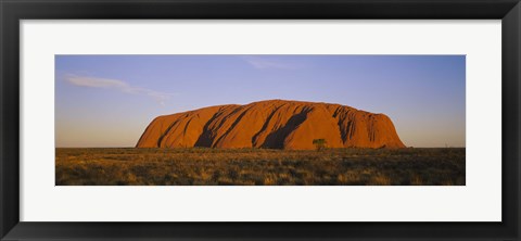 Framed Ayers Rock, Uluru-Kata Tjuta National Park, Northern Territory, Australia Print