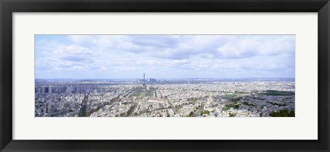 Framed High angle view of Eiffel Tower, Paris, France Print