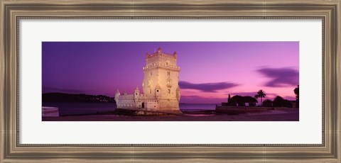 Framed Portugal, Lisbon, Belem Tower Print