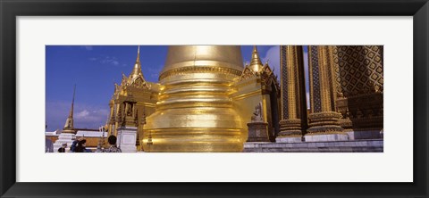 Framed Golden stupa in a temple, Grand Palace, Bangkok, Thailand Print