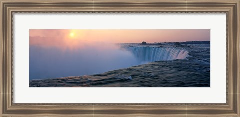 Framed Sunrise Horseshoe Falls Niagara Falls NY USA Print