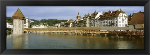 Framed Chapel Bridge, Luzern, Switzerland Print