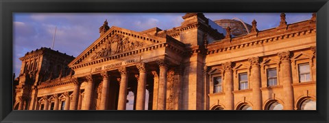 Framed Facade Of The Parliament Building, Berlin, Germany Print