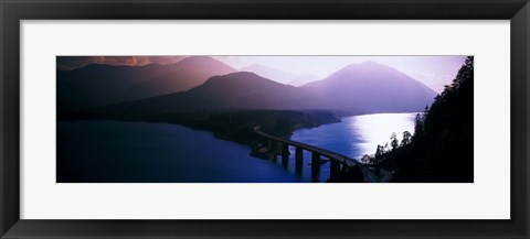 Framed Sylvenstein Lake Bavaria Germany Print