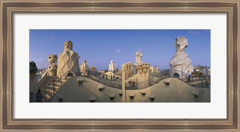 Framed Casa Mila Barcelona Spain Print