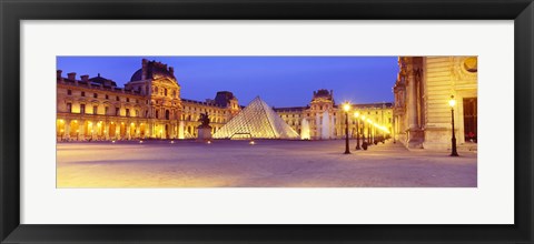 Framed Louvre Museum, Paris, France Print