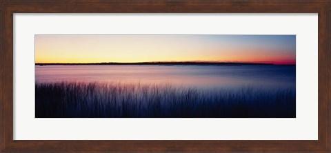 Framed Sunrise Lake Michigan WI USA Print
