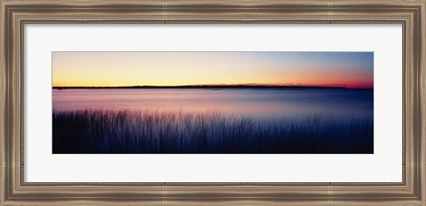 Framed Sunrise Lake Michigan WI USA Print