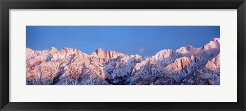 Framed Snow Mt Whitney CA USA Print