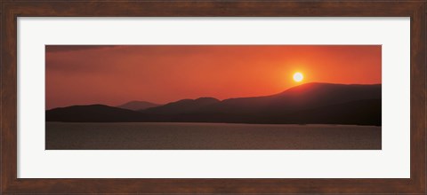 Framed Kenmare River at sunset Ireland Print