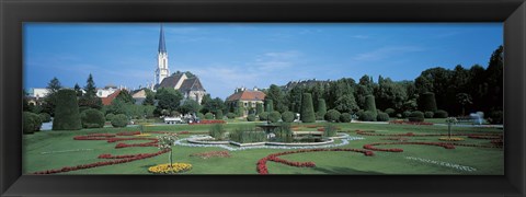 Framed Gardens at Schonbrunn Palace Vienna Austria Print