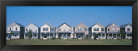 Framed Suburban housing development Joliet IL USA Print