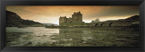 Framed Eilean Donan Castle at dusk, Scotland Print