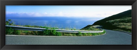 Framed Marin County road, California Print