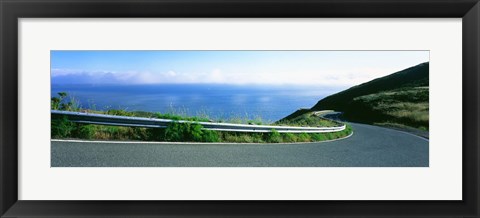 Framed Marin County road, California Print