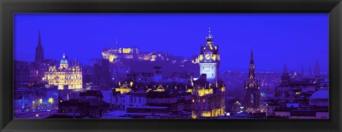 Framed Evening, Royal Castle, Edinburgh, Scotland, United Kingdom Print