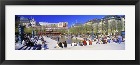 Framed Kungstradgarden Park, Stockholm, Sweden Print