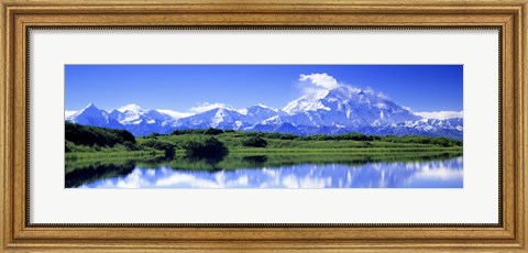 Framed Reflection Pond, Mount Mckinley, Denali National Park, Alaska, USA Print