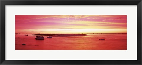 Framed Sunrise Chatham Harbor Cape Cod MA USA Print