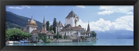 Framed Oberhofen Castle Lake Thuner Switzerland Print