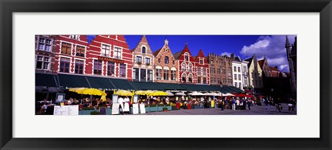 Framed Street Scene Brugge Belgium Print