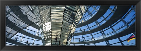 Framed Glass Dome, Reichstag, Berlin, Germany Print