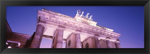 Framed Dusk, Brandenburg Gate, Berlin, Germany Print