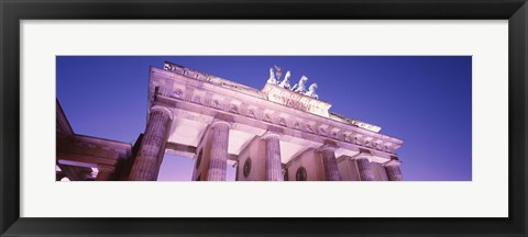 Framed Dusk, Brandenburg Gate, Berlin, Germany Print