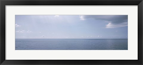 Framed Clouds over the sea, Atlantic Ocean, Bermuda, USA Print