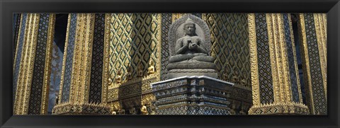 Framed Emerald Buddha, Wat Phra Keo, Bangkok, Thailand Print