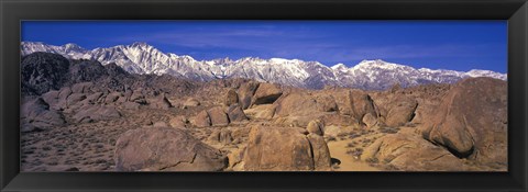 Framed Sierra Mountains, Owens Valley, California, USA Print