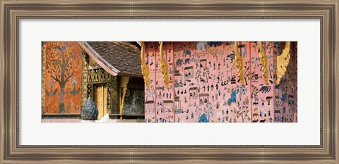 Framed Mosaic, Wat Xien Thong, Luang Prabang, Laos Print