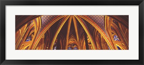 Framed Interior, Sainte Chapelle, Paris, France Print