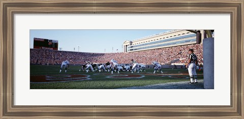 Framed Football Game, Soldier Field, Chicago, Illinois, USA Print