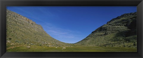 Framed Low angle view of mountains, South Africa Print