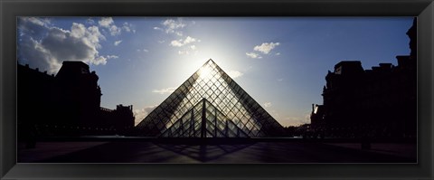 Framed Sunlight Through the Louvre Paris, France Print