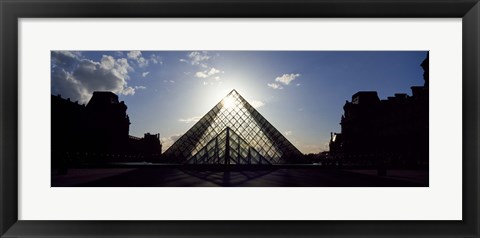 Framed Sunlight Through the Louvre Paris, France Print