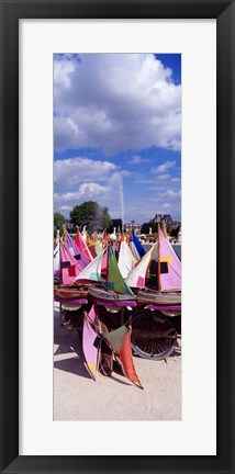 Framed Sailboats Tuilleries Paris France Print