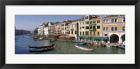 Framed View of the Grand Canal, Venice Italy Print