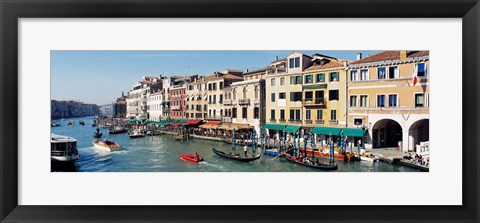 Framed High angle view of a canal, Grand Canal, Venice, Italy Print