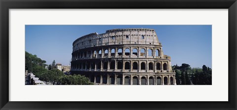 Framed Facade Of The Colosseum, Rome, Italy Print