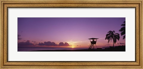 Framed Waimea Bay Oahu HI USA Print