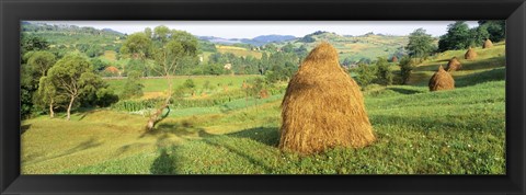 Framed Farm, Transylvania, Romania Print