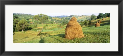 Framed Farm, Transylvania, Romania Print