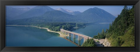 Framed Sylvenstein Lake, Bavaria, Germany Print