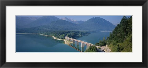 Framed Sylvenstein Lake, Bavaria, Germany Print