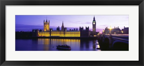 Framed Parliament, Big Ben, London, England, United Kingdom Print