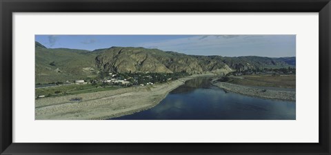 Framed High angle view of Columbia River, Washington State, USA Print